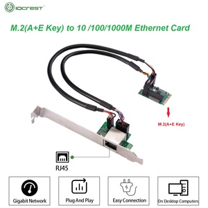 M.2 A + Eキーギガビットイーサネットアダプター10/100/1000Mbps IEEE 802.3u/ab対応LANカードデスクトップPCネットワーク性能向上