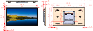 Intelligentes interaktives 55-Zoll-4K-LCD-<span class=keywords><strong>Display</strong></span> <span class=keywords><strong>Digital</strong></span> Signage für den Außen-und Innenbereich mit Menü preis monitor