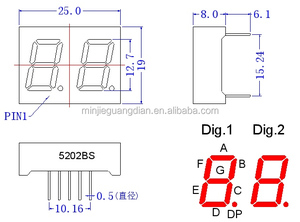 Seven <strong>Segment</strong> <strong>Display</strong> for Thermometer Two <strong>Digits</strong> <strong>Display</strong> - Product Image 3