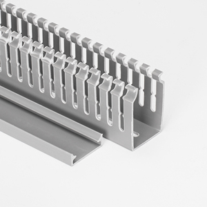 50*60 Slotted <strong>Trunking</strong> Open Cable Management <strong>Trunking</strong> PVC Cable Hider Cabling Accessories Halogen Free <strong>Trunking</strong> - Product Image 5