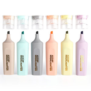 Gxin G-304802-6P 6 cái/bộ nhà máy trực tiếp bán buôn độ bão hòa thấp huỳnh quang bút Chất lượng cao graffiti <span class=keywords><strong>Highlighter</strong></span> cho các trường học - Product Image 2