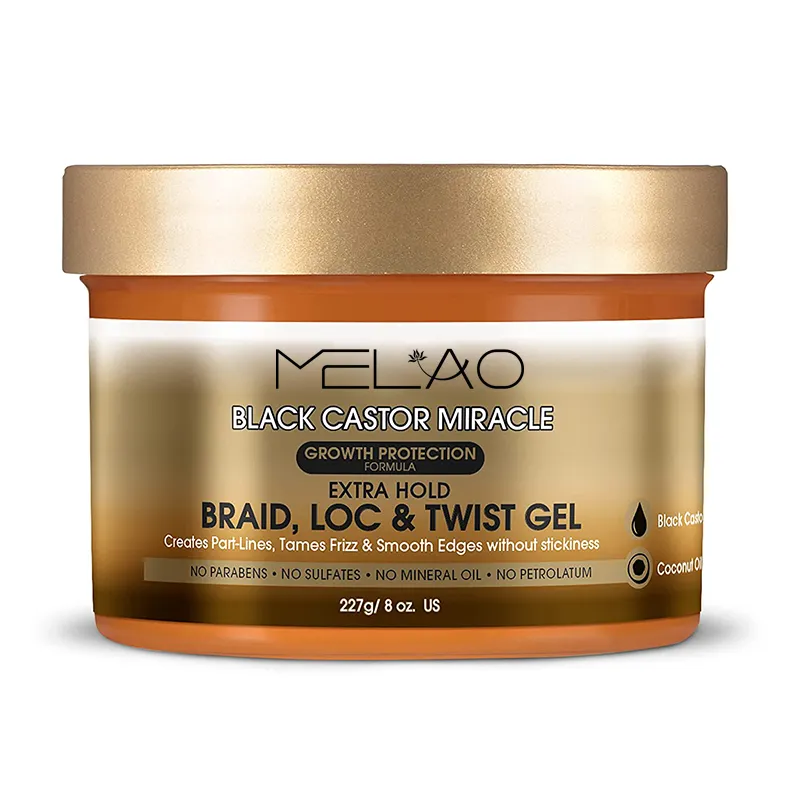 جل تجديل لامع للبيع بالجملة من MELAO جل تجديل عقد إضافي جميع أنواع الشعر واضح رائع للتضفير