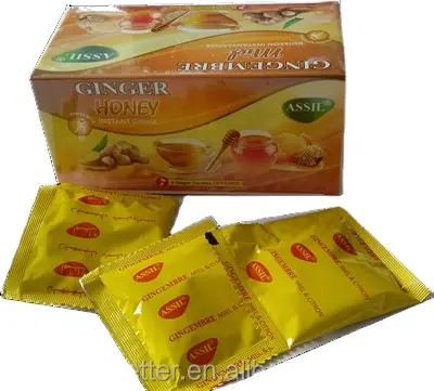 Food and beverage flavor instant honey ginger tea powder / 7g*20 bags/box honey ginger tea