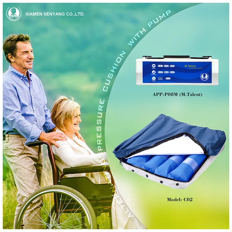 Senyang almofada inflável para cadeira, almofada inflável para cadeira, anti-dor de pressão, alívio de perna, assento médico para cadeira de rodas