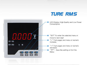 Voltmetro digitale programmabile per misuratore di tensione del pannello digitale di misurazione DC12V monofase - Product Image 2