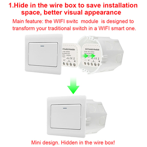 1 通道Tuya智能开关双控wifi开关独立控制隐蔽智能交换机支持Alexa - Product Image 5