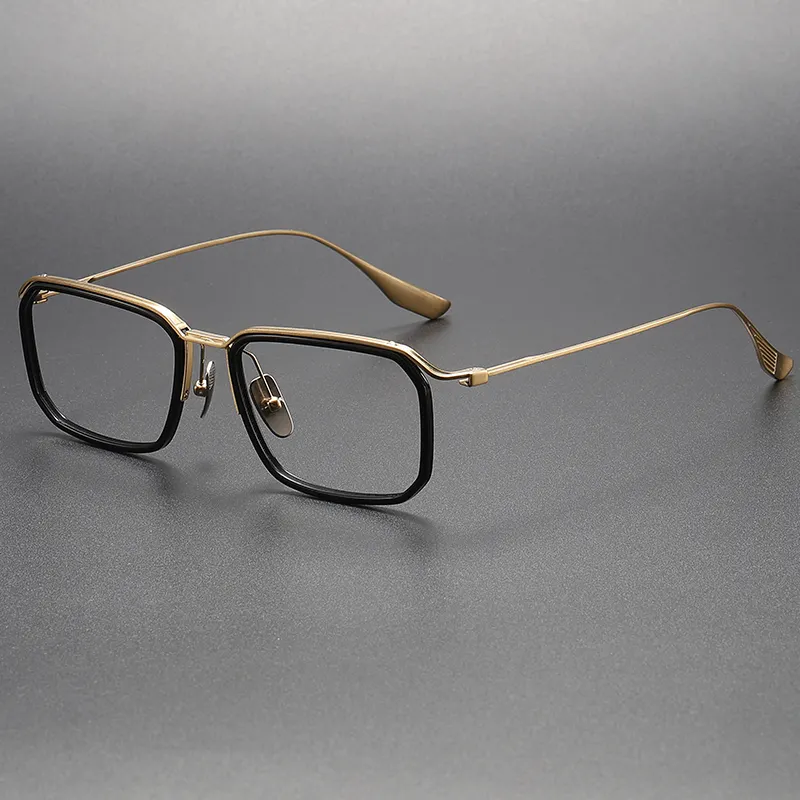 2023 Novo Japão Japonês 100% Handmade Acetato Puro Titânio Óptico Luxo Óculos de Qualidade Superior Quadros CS-DTX423