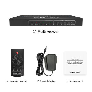 HDMI Multiviewer 4x1 Quad Screen Multiviewer with Seamless HDMI <strong>Switcher</strong>
