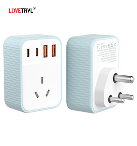 Enchufe eléctrico en función de toma de corriente Control de toma de corriente Enchufe USB de pared Convertidor de adaptador múltiple Cargador de teléfono móvil - Product Image 1