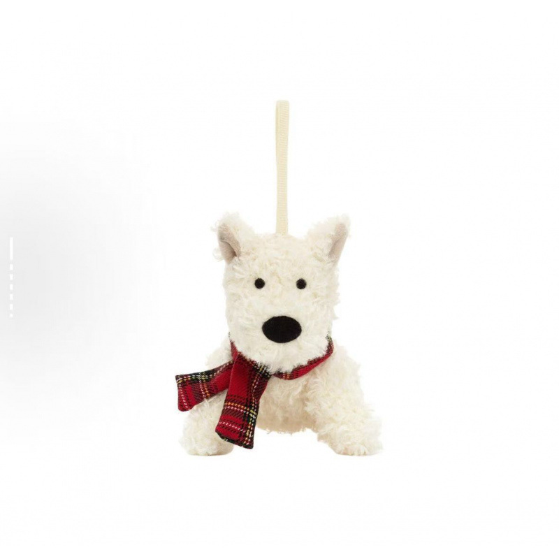 Écharpe west highland terrier blanc-joint en acier sac à poussière soignée