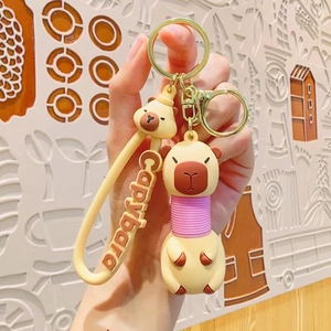 卡哇伊凯蒂猫钥匙扣批发可爱卡通硅胶钥匙圈Kouromi包橡胶钥匙扣