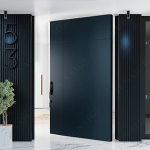 Luxury Metal Entrance Villa Exhibition Hall Partition Anti-theft <strong>Door</strong> Exterior Security Front Pivot <strong>Doors</strong> for House Customized - Product Image 5