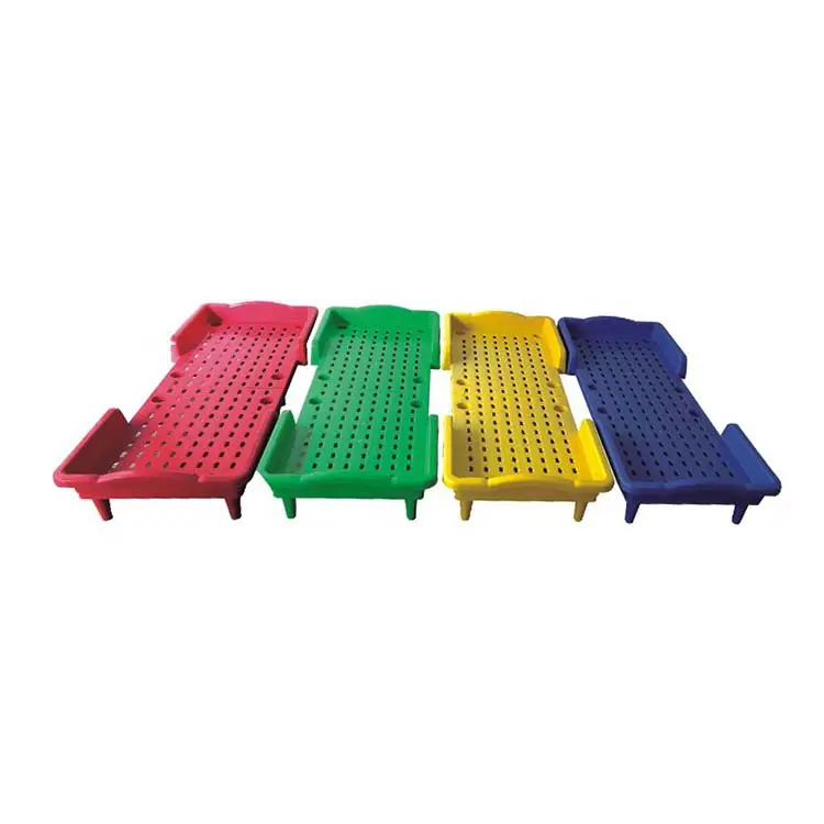 Cama infantil atrativa e colorida, cama de jardim de infância para crianças de 2 anos e 3 anos de cor personalizada