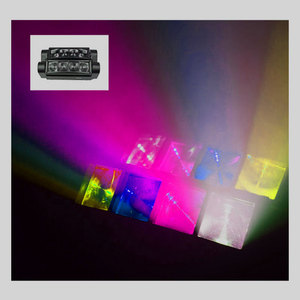 2022 yeni örümcek 8x3W RGBW LED DMX 512 çift süpürgesi darbe Strobe etkisi hareketli kafa ışık sahne barlar disko sahne işıkları - Product Image 6