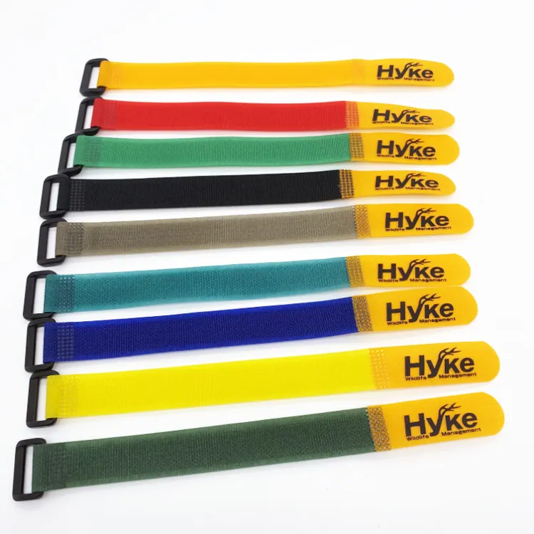 Grosir kualitas tinggi kait warna-warni dan dukungan ikatan kabel Loop untuk tali kabel kustom kait dan pengencang Loop