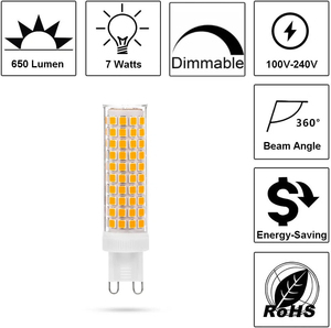 מחיר המפעל 7w dmable <span class=keywords><strong>led</strong></span> מנורת לא 120 מהבהב 230v <span class=keywords><strong>g9</strong></span> הוביל נורה עם ce רוים