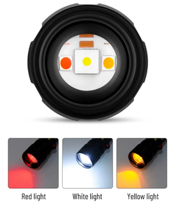<strong>2025</strong> New High Power 3-color Railroad signal Light <strong>LED</strong> Flashlight Zoomable Tactical Light Rechargeable for Outdoor Camping Torch - Product Image 2