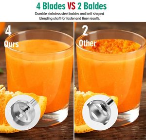 New Model USB 150W Immersion Stick Blender Portable Electric Hand Mixer with Chopper - Product Image 6