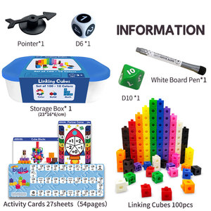 Ucuz Snap küpleri eğitim sayma oyuncak seti 100 küp, yaşları 5 + - Product Image 3