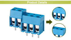 Braçadeira de folha azul wanjie WJ305-5.0, preço de fábrica, bloco de <span class=keywords><strong>terminal</strong></span> <span class=keywords><strong>modular</strong></span> de parafuso pcb
