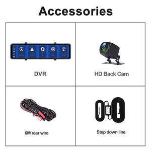 CP06 Dual Lens 2K <strong>Mirror</strong> <strong>Car</strong> Dvr with WIFI Wireless Carplay Function G-<strong>sensor</strong> Loop Recording Max 128G Card 10inch Touch Screen - Product Image 6