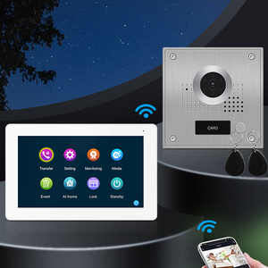 4 Wired <strong>Video</strong> <strong>Intercom</strong> <strong>System</strong> RFID Unlock With 7 Inch Screen Night Vision Home Door Bell for Villa - Product Image 2