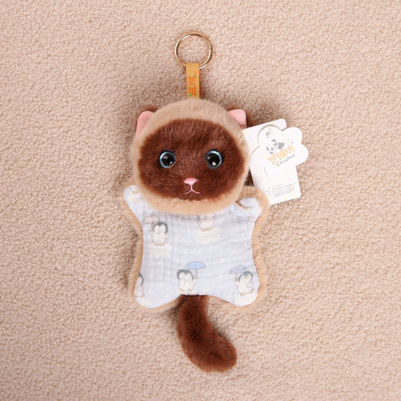 Gato siamés de peluche-15 cm-123 g