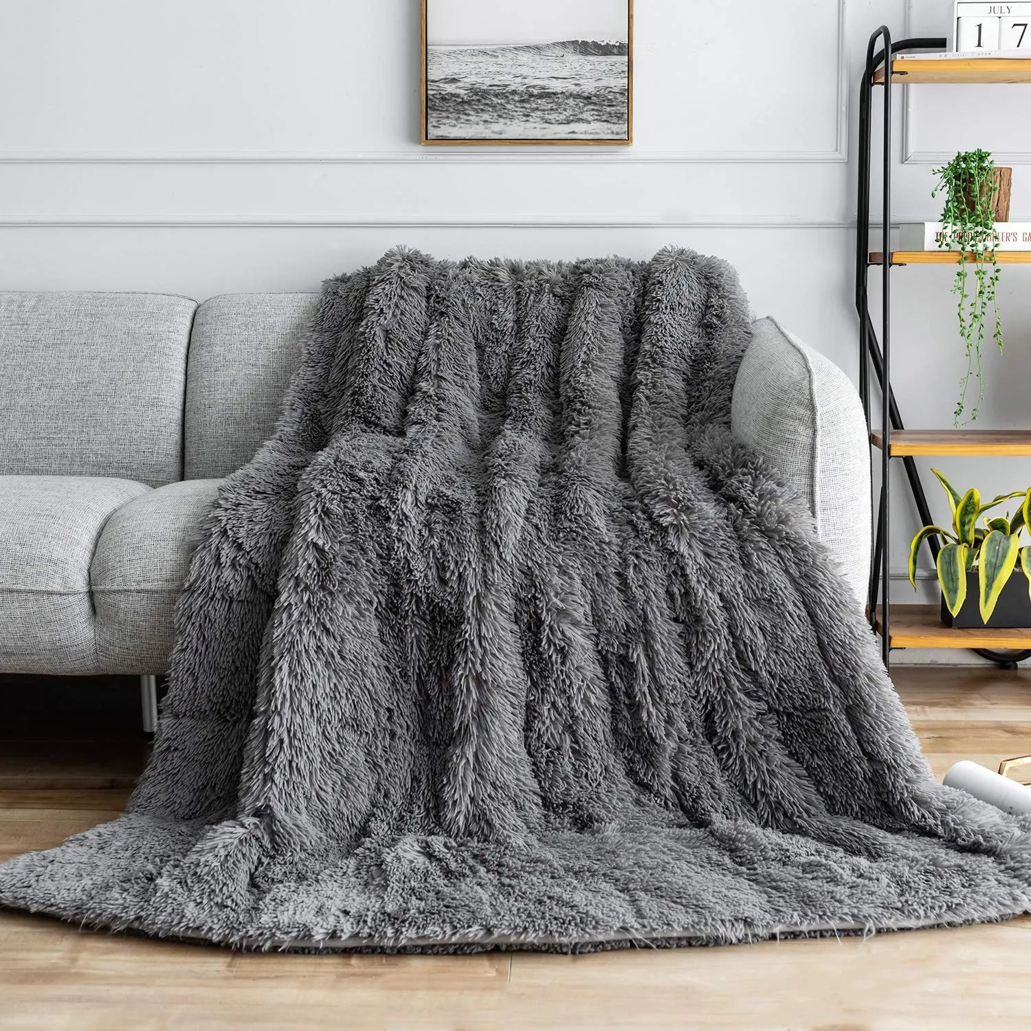 High Quality Autism Faux Fur Sensory Blanket Weight Release Stress Weighted Blanket With Premium Sherpa Fleece