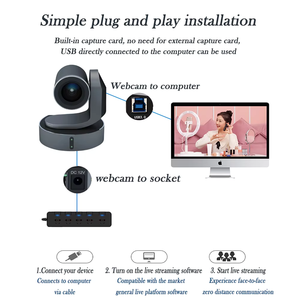 PTZ ile RS2000UHD-4K20-P | 4K Ultra HD PTZ kamera, Sony IMX415 sensörü 10x optik Zoom, canlı Video konferans çok amaçlı - Product Image 4