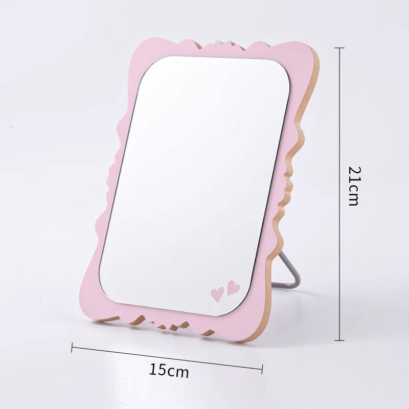 Heart-shaped lace - pink