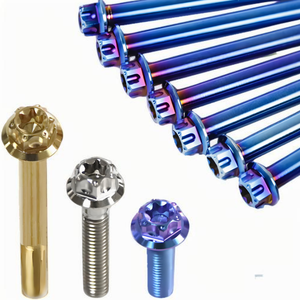 Fabrika toptan yüksek kalite titanyum alaşımlı vida <span class=keywords><strong>M6X10</strong></span>-90mm flanşlı kafa iç Torx cıvata