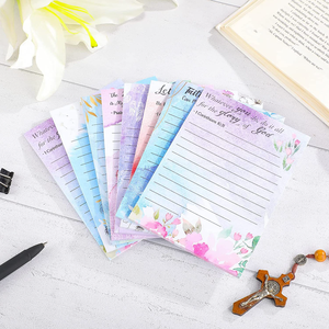 Bloc de notas forrado más vendido 4*5 pulgadas nota autoadhesiva 30 páginas notas adhesivas florales coloridas - Product Image 2