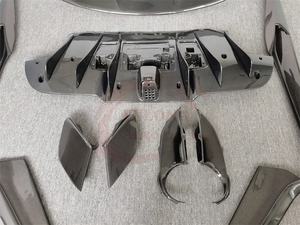 Carbon Bodykit für Ferrari 488 GTB Upgrade im N-Stil Frontstoßstangenlippe Heckdiffusor Seitenschweller Spoilerflügel Seitenschlitz - Product Image 5