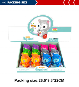 子供のための動物のおもちゃを巻き上げる12PCS漫画面白いプラスチック - Product Image 5