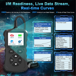 V600 OBD2 Scanner per auto Black strumento diagnostico per tutte le auto 1996 + OBDII Read & Clear analizzatore codici motore - Product Image 6