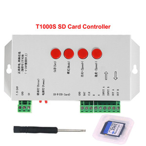 Светодиодный пиксель контроллер T-1000S K-1000C K-8000C SD Card программируемый ws2811 ws2812b WS2815 SK6812 цветных (RGB) светодиодных лент пикселей контроллер - Product Image 4