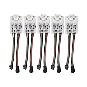 WS2811 High Power 3W/9W LED Pixel Modul DC12-24V Eingang RGB adressierbar Voll farbe 9W-RGB 5 LED Pixel Punkt Lichtquelle