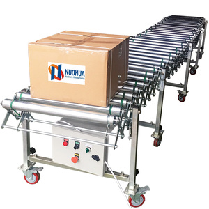 Förderer hersteller Expendable Power Roller Conveyor Flexibles einziehbares Fördersystem zum Laden Entladen Transport