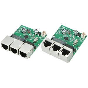 อีเธอร์เน็ตสวิตช์ PCB 3พอร์ต10/100Mbps โมดูลบอร์ดอีเธอร์เน็ตสวิตช์เครือข่ายสำหรับสมาร์ทโฮม