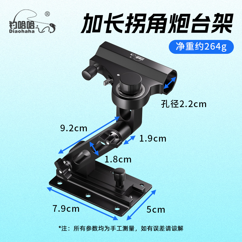 Black extended corner turret