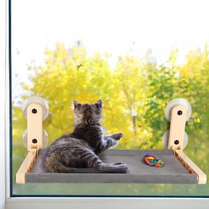 AFP akülü tasarım kedi pencere levrek vantuz büyük uzay katlanabilir pencere salonu hamak yatak küçük kediler ve köpekler için - Product Image 1
