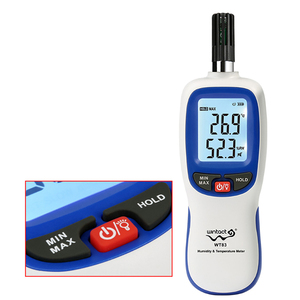 WT83(B) Medidor digital de temperatura y humedad de alta precisión Pantalla LCD Material ABS Alimentado por batería ODM Personalizable - Product Image 4
