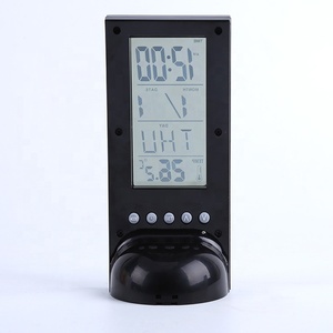 Dekorativer transparenter digitaler <span class=keywords><strong>LCD</strong></span>-Schreibtisch wecker mit Kalender und <span class=keywords><strong>Timer</strong></span>
