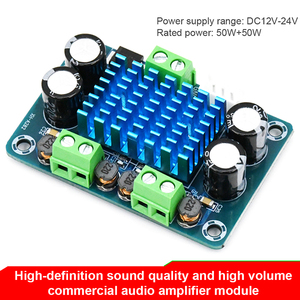 XH-A282 גבוהה כוח דיגיטלי DC12-24V כוח מגבר לוח פלט 50W * <span class=keywords><strong>2</strong></span> כלי אביזרים לבית מכשיר