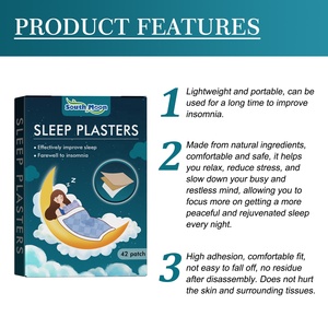 Free Shipping <strong>Sleep</strong> Plasters Good Effect Low Price for Relieving Physical Stress Assisting <strong>Sleep</strong> Farewell to Insomnia 42pcs/box - Product Image 3