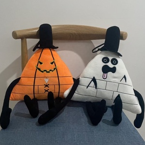 Halloween עיר מוזרה חלום מפלצת צעצוע ממולא בובה משולש דלעת שטר כסף סופר רך pp כותנה מילוי