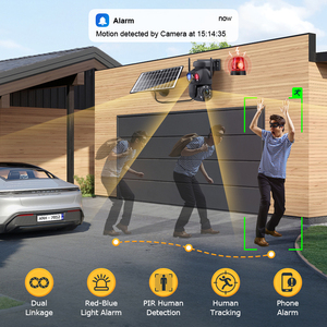 36x optik Zoom 6MP Uhd açık 4g güneş kamera pil çift Lens ile 360 Ptz Ip Wifi akıllı güvenlik düşük güç güneş kamera - Product Image 5