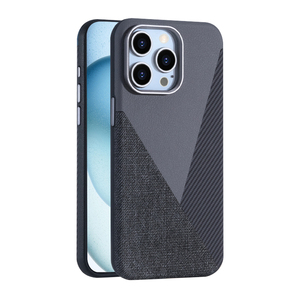Lüks renk bloke deri desenli cep telefonu kılıfı iPhone 16 için Promax 15 artı 14 13 manyetik şarj koruyucu kapak - Product Image 5