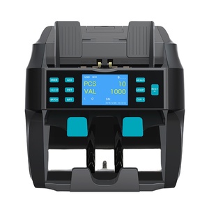Discriminador multidivisa de 2 bolsillos, contadores de billetes bancarios, billetes en efectivo, contador de valor y clasificador, máquina contadora de dinero - Product Image 1