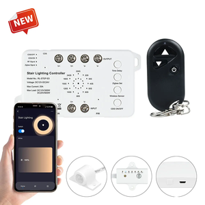 <strong>Zigbee</strong> App Control 16 Steps LED Stair Lighting <strong>Controller</strong> with RF Remote and Daylight <strong>Sensor</strong> for Home Use Easy Install - Product Image 1